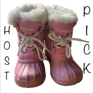 🎉HP🎉 Pink Size 8 Juicy Couture Toddler Girl Snow Boots